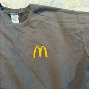 McDonald's Gray Sweatshirt with Yellow Logo